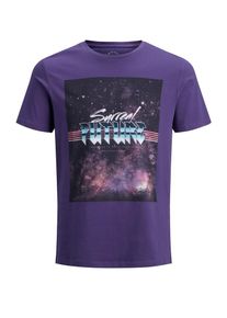 Jack & Jones JACK & JONES, Herren T-Shirt, Dunkellila / Mischfarben