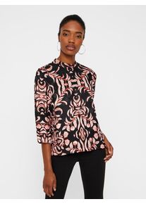 Véro Moda VERO MODA, Damen Bluse, Orangerot / Schwarz / Weiß