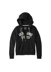 Abercrombie & Fitch Abercrombie & Fitch, Damen Jacke 'LONG LIFE LOGO F/Z', Schwarz