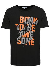 ABOUT YOU, Herren T-Shirt 'Niklas', Orange / Schwarz
