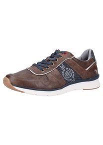 Mustang, Herren Sneaker, Blue Denim / Dunkelbraun