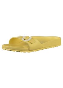 Birkenstock, Damen Pantoletten 'Madrid EVA', Gelb / Wei&szlig;