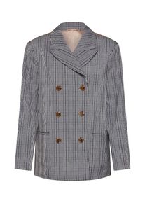POSTYR, Damen Blazer 'Possophie', Braun / Grau / Schwarz / Wei&szlig;