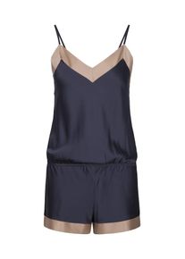 Lingadore, Damen Jumpsuit 'LA-REGINA', Beige / Dunkelblau