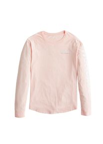 Hollister, Damen Shirt 'LS PRINT FLOCK LCHEST', Rosa
