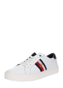 Tommy Hilfiger, Herren Sneaker 'CORPORATE LEATHER DETAIL SNEAKER', Wei&szlig;