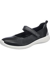Ecco, Damen Ballerinas 'Soft 5', Schwarz / Weiß
