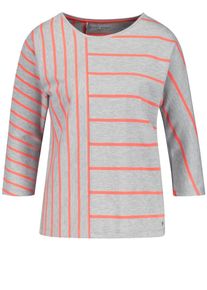 Gerry Weber, Damen T-Shirt, Graumeliert / Dunkelorange