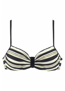 Lascana, Damen Bikini-Top 'Ella', Creme / Schwarz