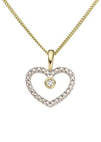 Firetti, Damen Herzanh&auml;nger, Gold / Silber