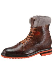 Melvin & Hamilton MELVIN & HAMILTON, Damen Schnürstiefel 'Trevor19', Dunkelbraun / Grau / Dunkelorange