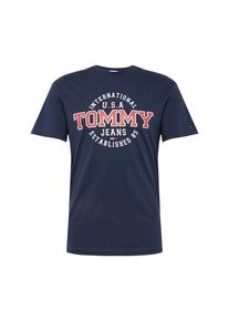 Tommy Jeans, Herren Shirt 'TJM CIRCULAR TEE', Dunkelblau / Rot / Weiß
