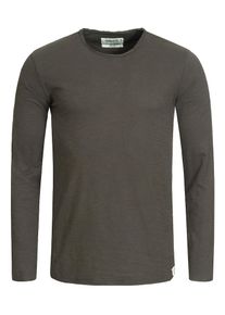 INDICODE JEANS, Herren Longsleeve 'Willbur', Anthrazit