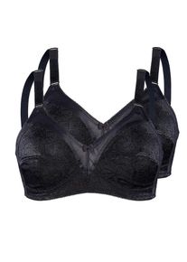 Sassa Mode Sassa, Damen BH 'SHINY JACQUARD', Schwarz