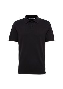 Calvin Klein Jeans, Herren Poloshirt 'BACK INSTITUTIONAL LOGO PIQUE POLO', Schwarz / Wei&szlig;