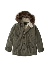 Abercrombie & Fitch Abercrombie & Fitch, Herren Jacke 'SHERPA COTTON PARKA 1CC', Oliv