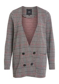 Object, Damen Blazer, Dunkelgrau / Rostrot