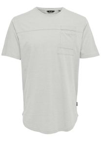 Only & Sons Only & Sons, Herren T-Shirt, Hellgrau
