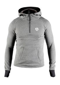 MOROTAI, Herren Kapuzenpullover 'Neotech Zip', Grau