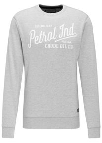 PETROL INDUSTRIES, Herren Sweatshirt, Grau / Weiß