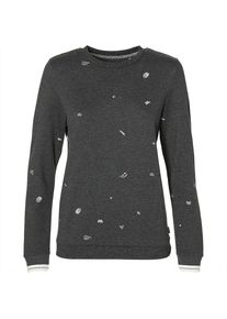 O`Neill O'NEILL, Damen Sweatshirt 'LW MINI PRINT SWEATSHIRT', Dunkelgrau