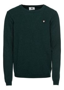 Wood Wood, Herren Pullover 'SID CREWNECK', Dunkelgrün