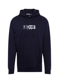 Tommy Jeans, Herren Sweatshirt 'TJM FLEECE EMBROIDERED HOODIE', Dunkelblau / Weiß