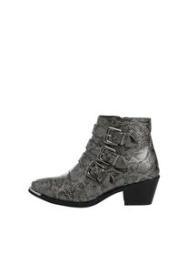 Pieces, Damen Stiefeletten, Dunkelgrau