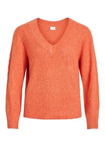 Vila, Damen Pullover, Koralle