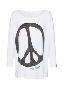 True Religion, Damen Shirt 'LS PEACE', Weiß