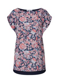 ABOUT YOU, Damen Shirt 'Melisa', Dunkelblau / Hellbraun / Rot