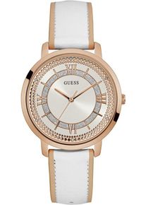 Guess, Damen Quarzuhr 'MONTAUK', Rosegold / Weiß