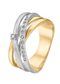 Christ, Damen Ring '60015368', Gold / Silber