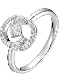 Christ, Damen Ring, Gold / Wei&szlig;