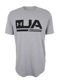 Under Armour, Herren Funktionsshirt 'Sportstyle', Graumeliert / Schwarz