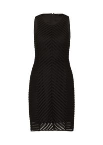 Mexx, Damen Kleid mit Lochmuster, Schwarz