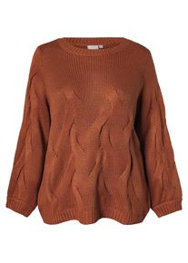 JUNAROSE, Damen Pullover, Rostbraun