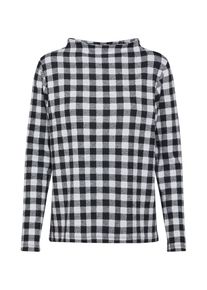 Street One, Damen Pullover 'LTD QR Lena w.dessin', Hellgrau / Schwarz