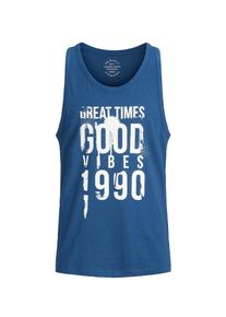Jack & Jones JACK & JONES, Herren Tank Top, Blau / Wei&szlig;