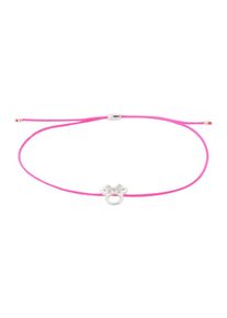 SO COSI, Damen Armband 'LITTLE MINNIE I', Dunkelpink / Silber