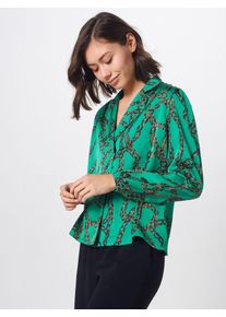Moves, Damen Bluse 'Klassa', Kastanienbraun / Grün