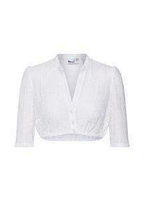 Marjo, Damen Dirndlbluse 'Emma-Linda', Weiß