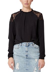 Q/S Designed By, Damen Bluse, Schwarz