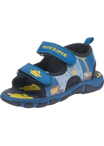 MyToys-COLLECTION, Sandalen 'Baustelle', Himmelblau / Limone / Schwarz