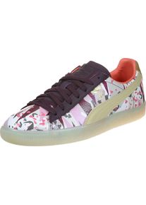 Puma, Damen Sneaker 'Clyde Moon Desert', Beige / Dunkellila / Wei&szlig;
