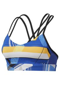 Reebok, Damen Sport-BH, Blau / Gelb / Schwarz
