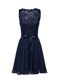 Swing, Damen Kleid 'Cocktailkleid mit Spitzenoberteil', Navy