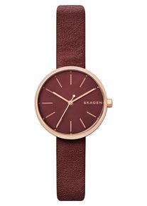 Skagen, Damen uhr, Rosegold / Dunkelrot