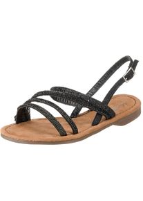 Mustang, Damen Klassische Sandalen, Schwarz