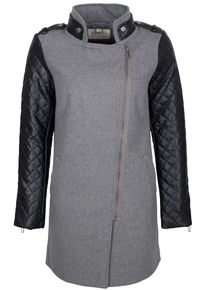 Roosevelt, Damen Mantel, Grau / Schwarz